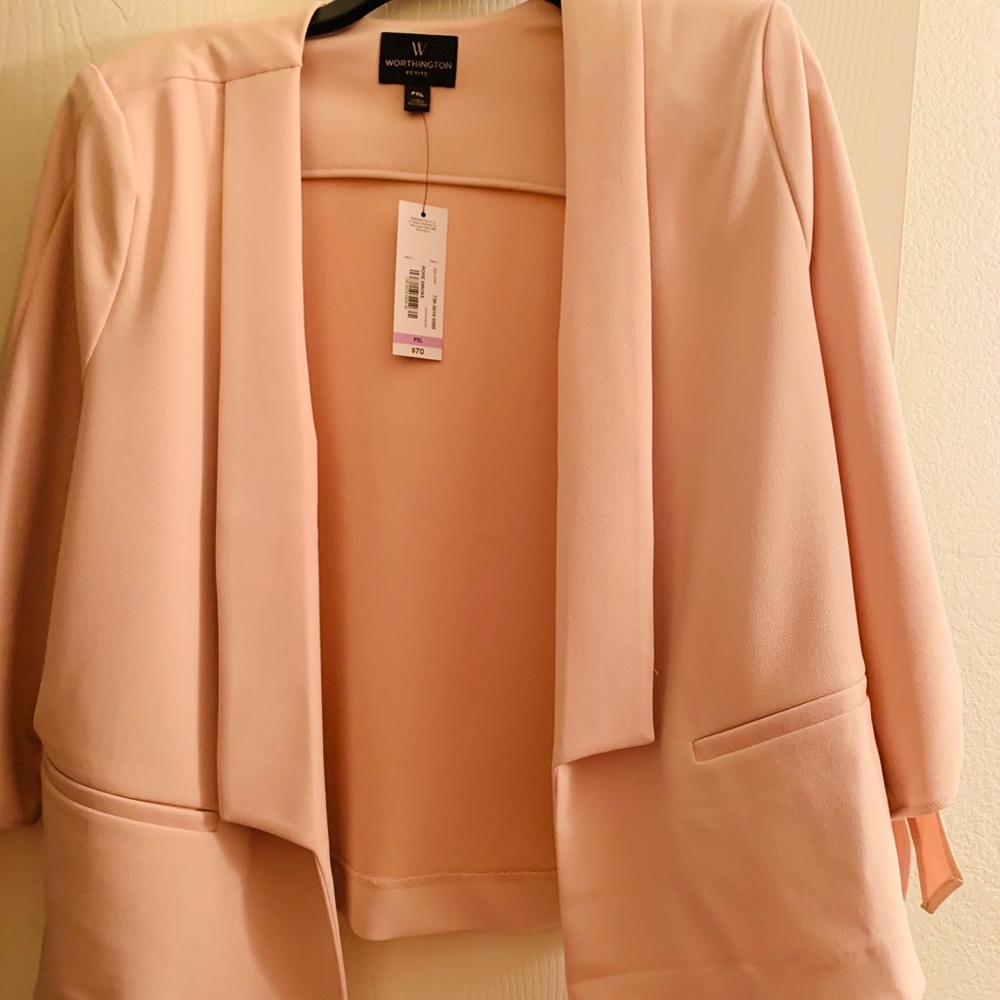 Pink Plus Sized Blazer